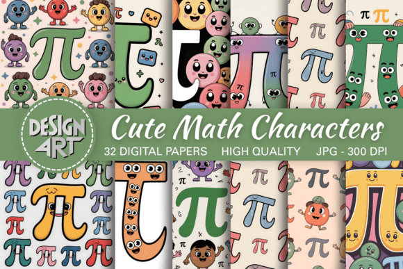 Cute Math Characters Background: Transforming Educational Visuals