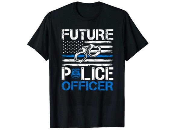 Future Police Officer Career T-shirt: A Versatile Design for Aspiring Law Enforcement