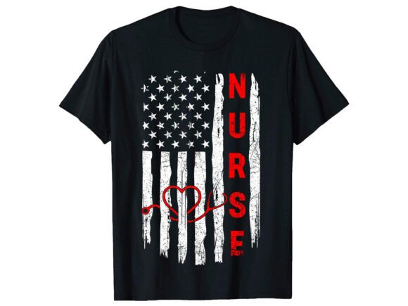 Patriotic Nurse Career T-shirt Design Guide